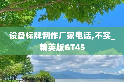 设备标牌制作厂家电话,不实_精英版GT45