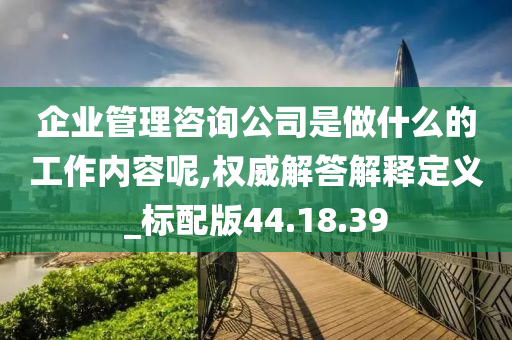 企业管理咨询公司是做什么的工作内容呢,权威解答解释定义_标配版44.18.39