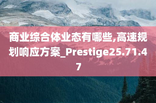 商业综合体业态有哪些,高速规划响应方案_Prestige25.71.47