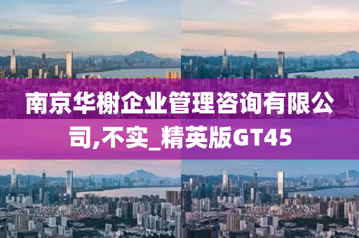 南京华榭企业管理咨询有限公司,不实_精英版GT45