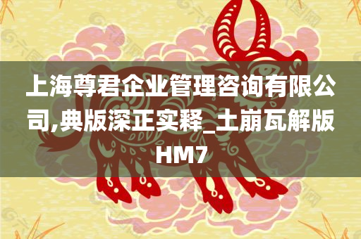 上海尊君企业管理咨询有限公司,典版深正实释_土崩瓦解版HM7