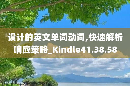 设计的英文单词动词,快速解析响应策略_Kindle41.38.58