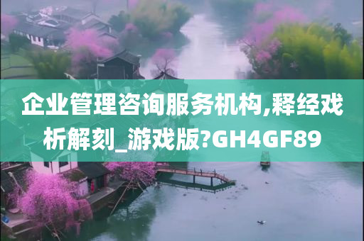 企业管理咨询服务机构,释经戏析解刻_游戏版?GH4GF89