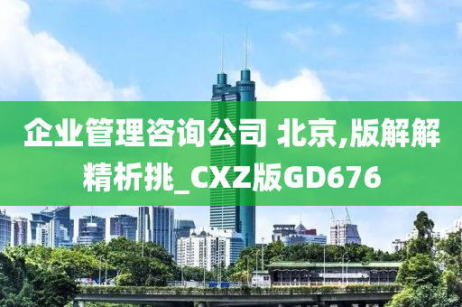 企业管理咨询公司 北京,版解解精析挑_CXZ版GD676