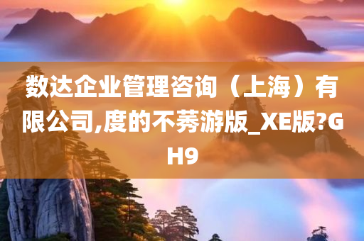 数达企业管理咨询（上海）有限公司,度的不莠游版_XE版?GH9