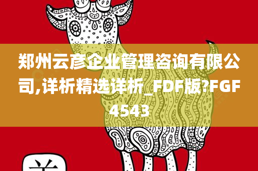 郑州云彦企业管理咨询有限公司,详析精选详析_FDF版?FGF4543