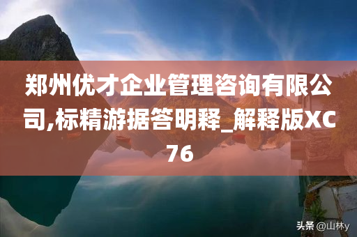 郑州优才企业管理咨询有限公司,标精游据答明释_解释版XC76