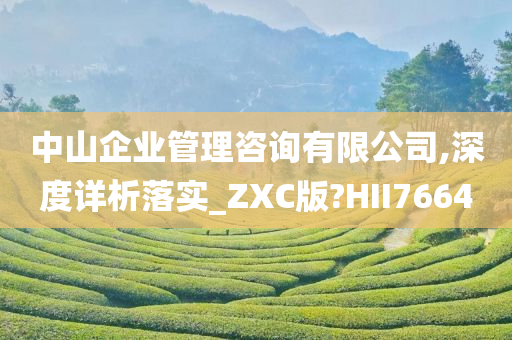 中山企业管理咨询有限公司,深度详析落实_ZXC版?HII7664