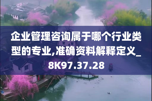 企业管理咨询属于哪个行业类型的专业,准确资料解释定义_8K97.37.28