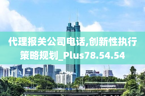 代理报关公司电话,创新性执行策略规划_Plus78.54.54