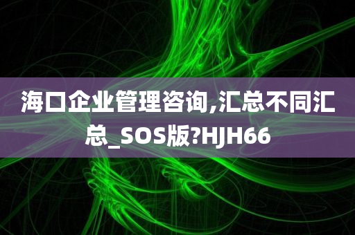 海口企业管理咨询,汇总不同汇总_SOS版?HJH66