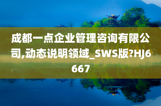 成都一点企业管理咨询有限公司,动态说明领域_SWS版?HJ6667