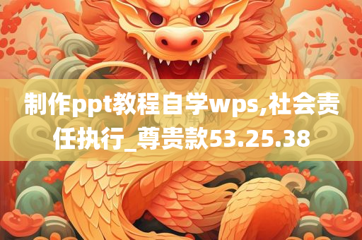 制作ppt教程自学wps,社会责任执行_尊贵款53.25.38