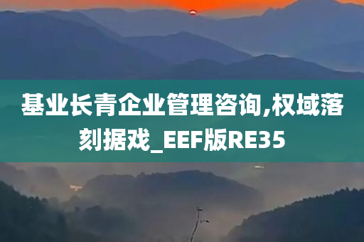 基业长青企业管理咨询,权域落刻据戏_EEF版RE35