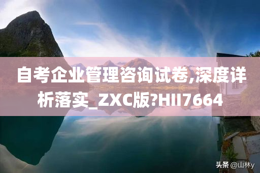 自考企业管理咨询试卷,深度详析落实_ZXC版?HII7664