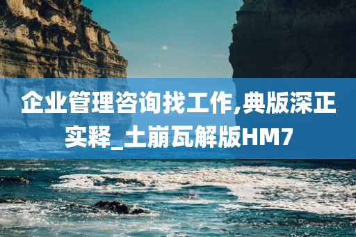 企业管理咨询找工作,典版深正实释_土崩瓦解版HM7