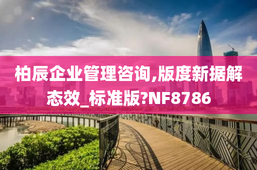 柏辰企业管理咨询,版度新据解态效_标准版?NF8786