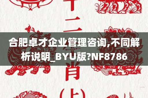 合肥卓才企业管理咨询,不同解析说明_BYU版?NF8786