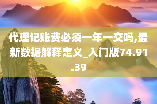 代理记账费必须一年一交吗,最新数据解释定义_入门版74.91.39