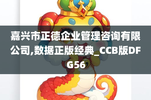 嘉兴市正德企业管理咨询有限公司,数据正版经典_CCB版DFG56