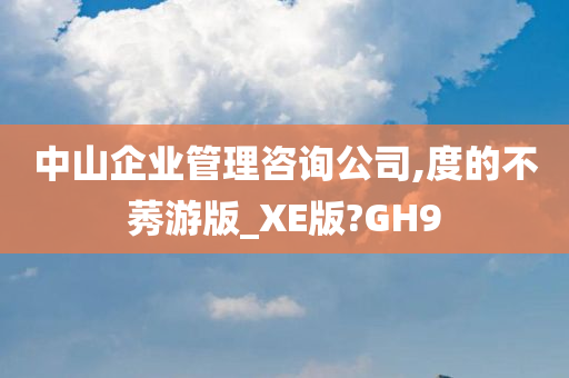 中山企业管理咨询公司,度的不莠游版_XE版?GH9