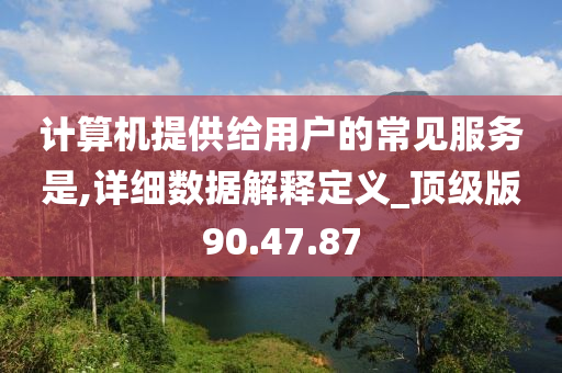 计算机提供给用户的常见服务是,详细数据解释定义_顶级版90.47.87