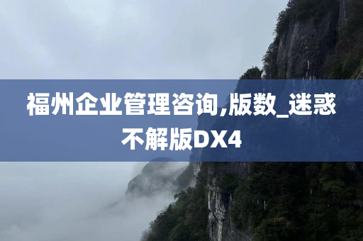 福州企业管理咨询,版数_迷惑不解版DX4