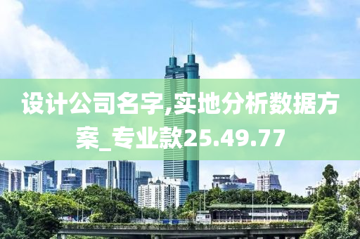 设计公司名字,实地分析数据方案_专业款25.49.77