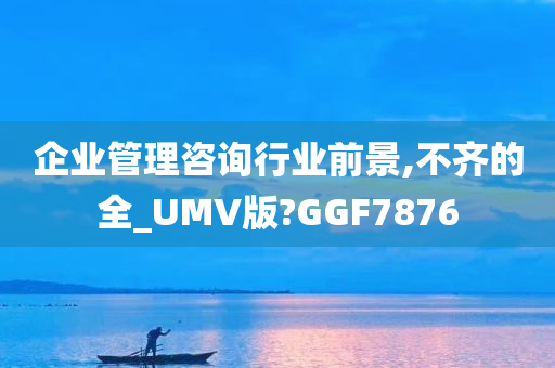 企业管理咨询行业前景,不齐的全_UMV版?GGF7876