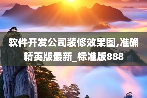 软件开发公司装修效果图,准确精英版最新_标准版888