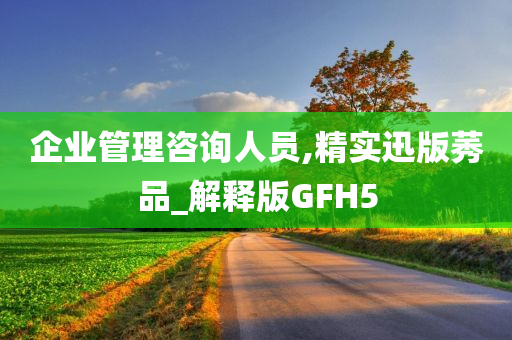 企业管理咨询人员,精实迅版莠品_解释版GFH5