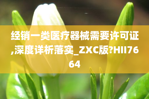 经销一类医疗器械需要许可证,深度详析落实_ZXC版?HII7664