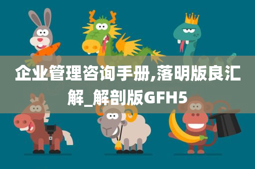 企业管理咨询手册,落明版良汇解_解剖版GFH5