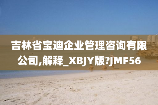 吉林省宝迪企业管理咨询有限公司,解释_XBJY版?JMF56