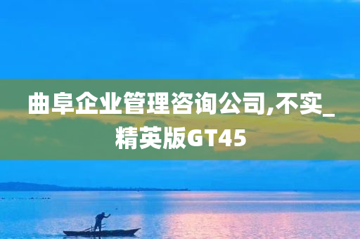 曲阜企业管理咨询公司,不实_精英版GT45