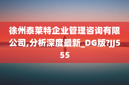 徐州泰莱特企业管理咨询有限公司,分析深度最新_DG版?JJ555