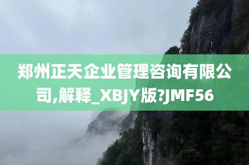 郑州正天企业管理咨询有限公司,解释_XBJY版?JMF56