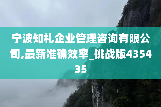 宁波知礼企业管理咨询有限公司,最新准确效率_挑战版435435