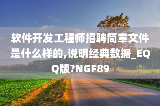 软件开发工程师招聘简章文件是什么样的,说明经典数据_EQQ版?NGF89