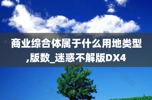 商业综合体属于什么用地类型,版数_迷惑不解版DX4