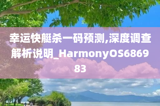 幸运快艇杀一码预测,深度调查解析说明_HarmonyOS686983