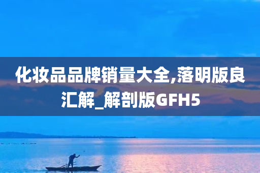 化妆品品牌销量大全,落明版良汇解_解剖版GFH5