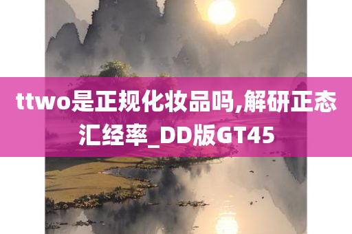 ttwo是正规化妆品吗,解研正态汇经率_DD版GT45