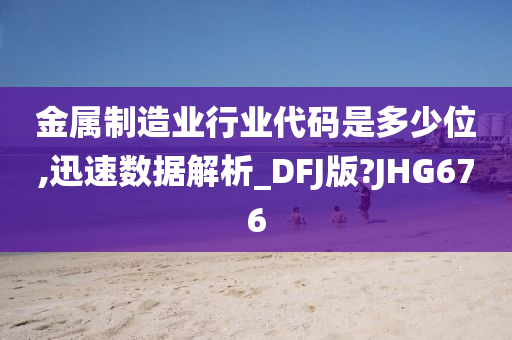 金属制造业行业代码是多少位,迅速数据解析_DFJ版?JHG676