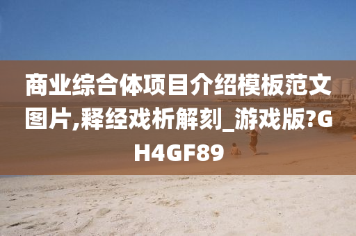 商业综合体项目介绍模板范文图片,释经戏析解刻_游戏版?GH4GF89