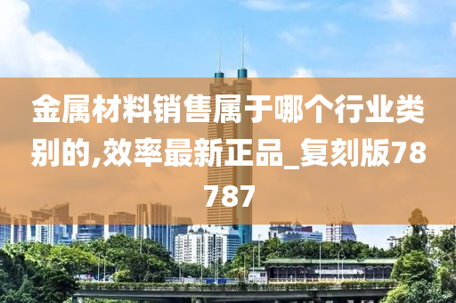 金属材料销售属于哪个行业类别的,效率最新正品_复刻版78787