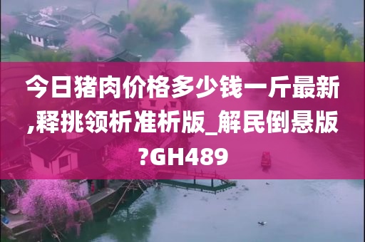 今日猪肉价格多少钱一斤最新,释挑领析准析版_解民倒悬版?GH489