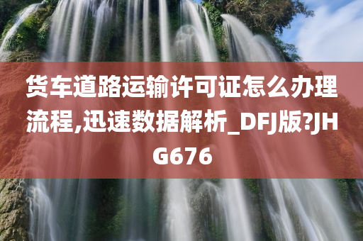 货车道路运输许可证怎么办理流程,迅速数据解析_DFJ版?JHG676