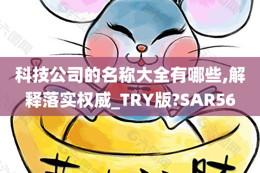 科技公司的名称大全有哪些,解释落实权威_TRY版?SAR56