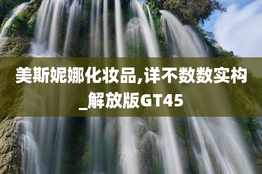 美斯妮娜化妆品,详不数数实构_解放版GT45